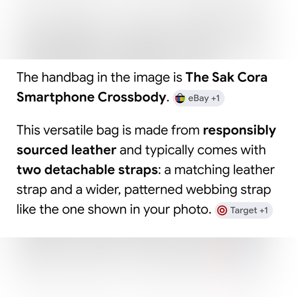 The Sak Cora Crossbody Bag in Blush Pink with Striped Strap - Picture 13 of 16